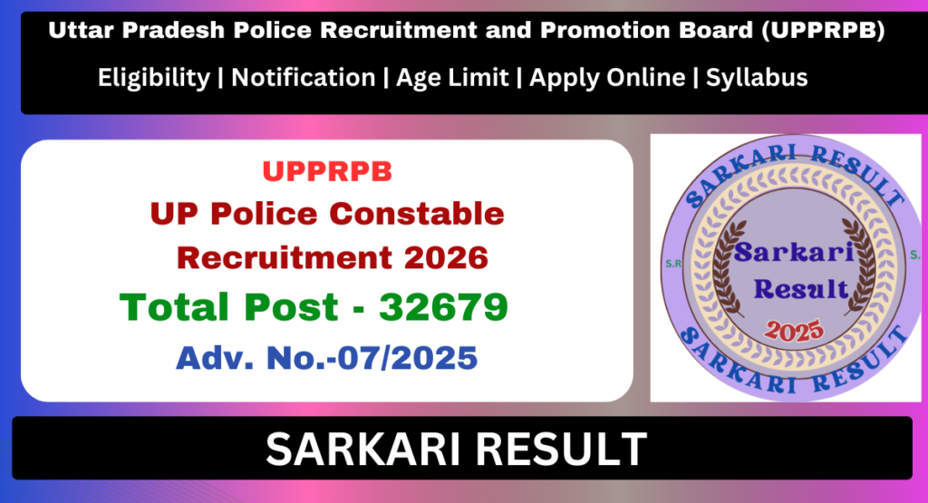 UP Police Constable Recruitment 2026