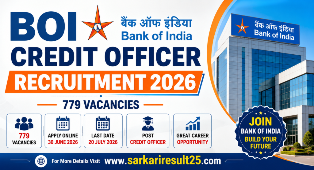 BOI Credit Officer Recruitment 2026 Sarkari Result