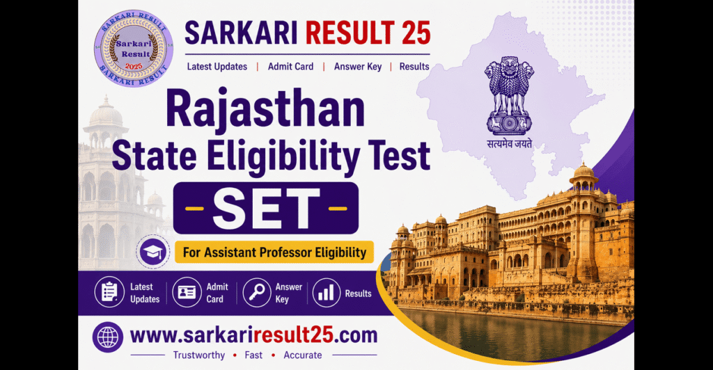 Rajasthan State Eligibility Test SET 2026